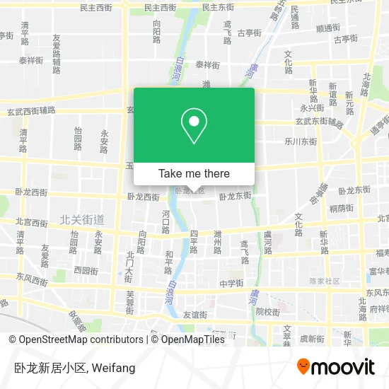 卧龙新居小区 map