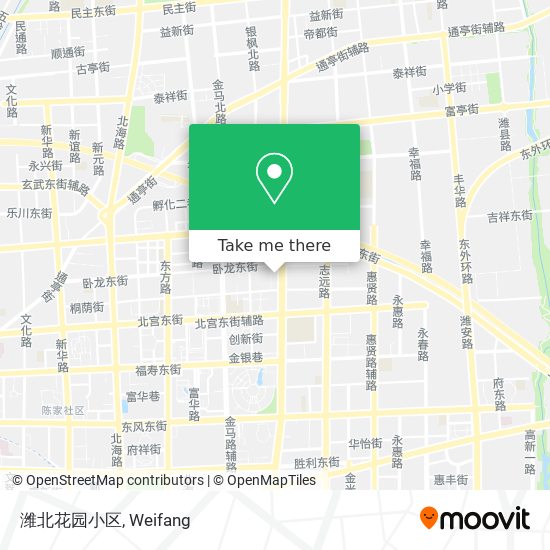 潍北花园小区 map