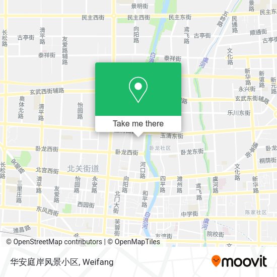 华安庭岸风景小区 map