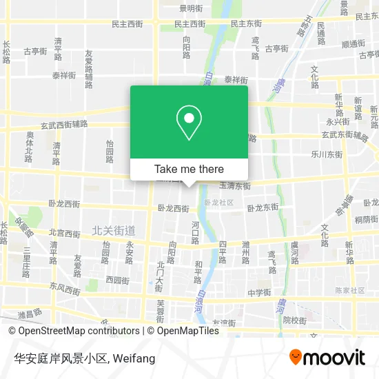 华安庭岸风景小区 map