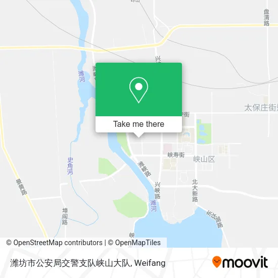 潍坊市公安局交警支队峡山大队 map