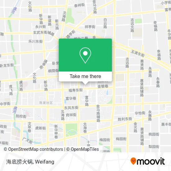 海底捞火锅 map
