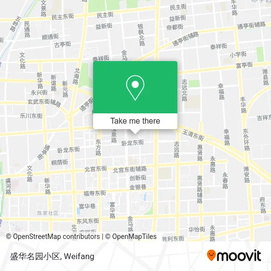 盛华名园小区 map