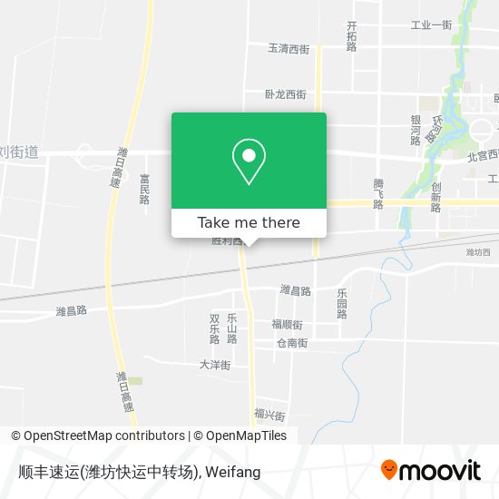顺丰速运(潍坊快运中转场) map