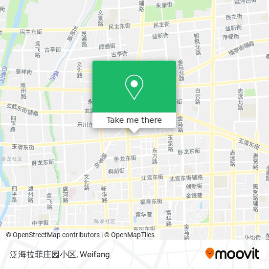 泛海拉菲庄园小区 map