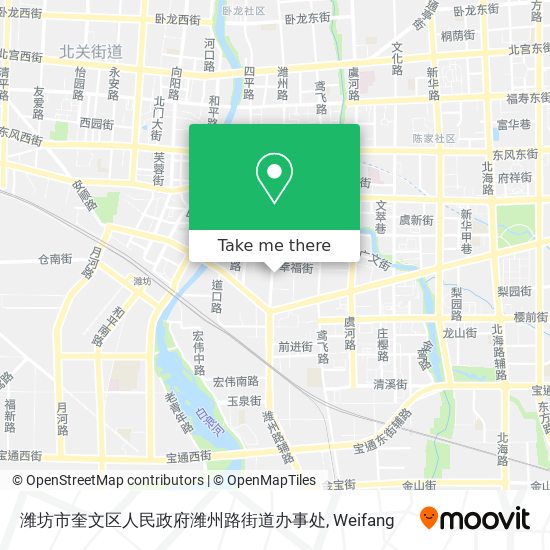 潍坊市奎文区人民政府潍州路街道办事处 map