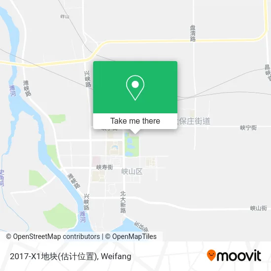 2017-X1地块(估计位置) map