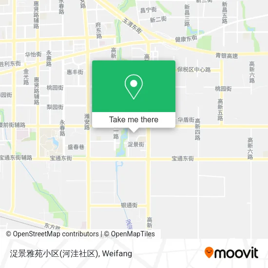 浞景雅苑小区(河洼社区) map