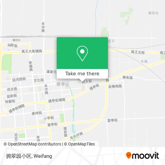 拥翠园小区 map