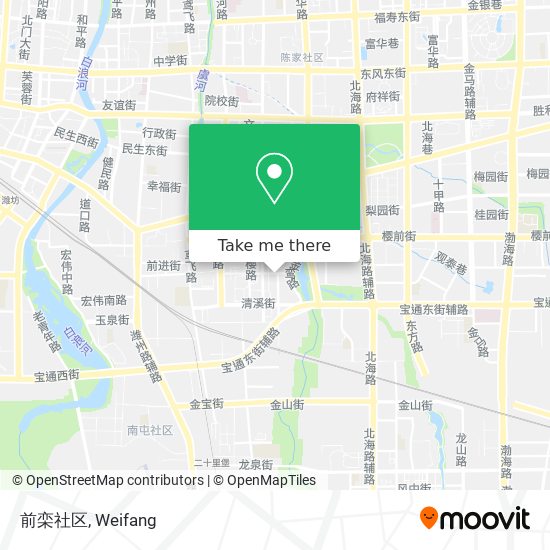 前栾社区 map