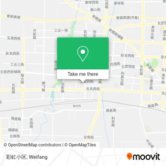 彩虹小区 map