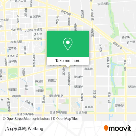 清新家具城 map