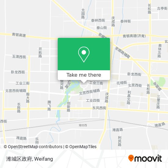 潍城区政府 map