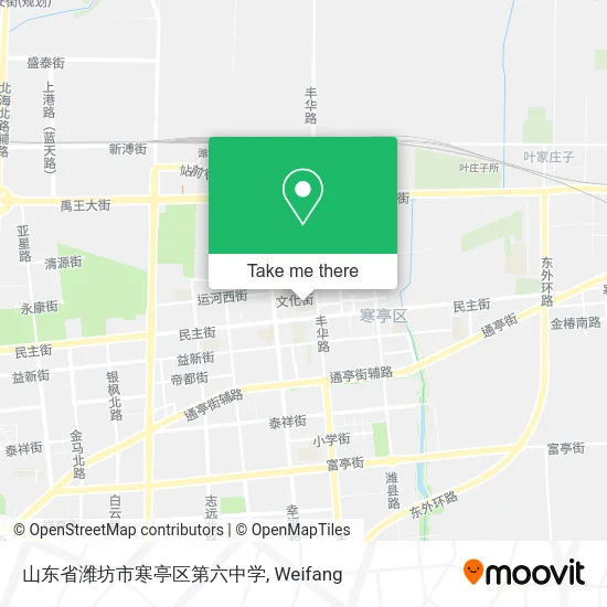 山东省潍坊市寒亭区第六中学 map