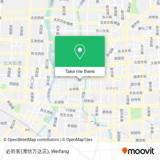 必胜客(潍坊万达店) map