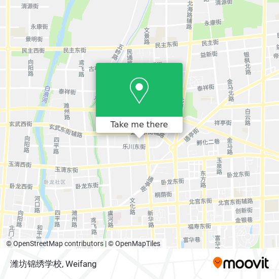 潍坊锦绣学校 map