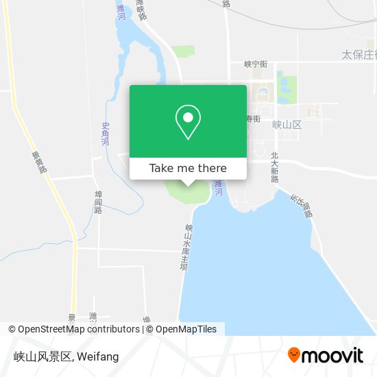 峡山风景区 map