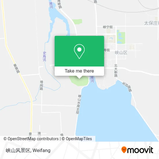 峡山风景区 map