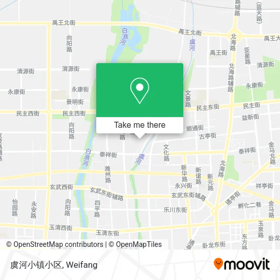 虞河小镇小区 map