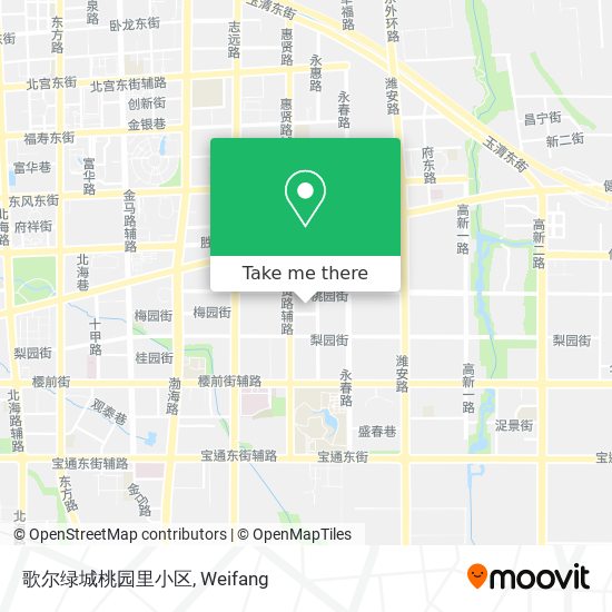 歌尔绿城桃园里小区 map
