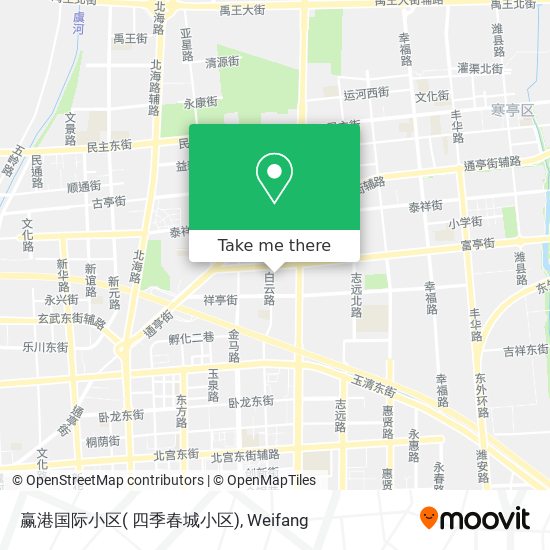 赢港国际小区( 四季春城小区) map