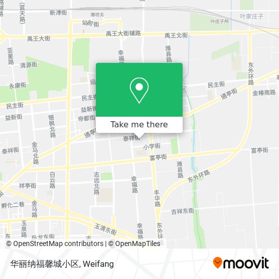 华丽纳福馨城小区 map