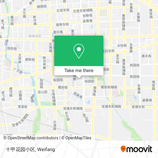 十甲花园小区 map