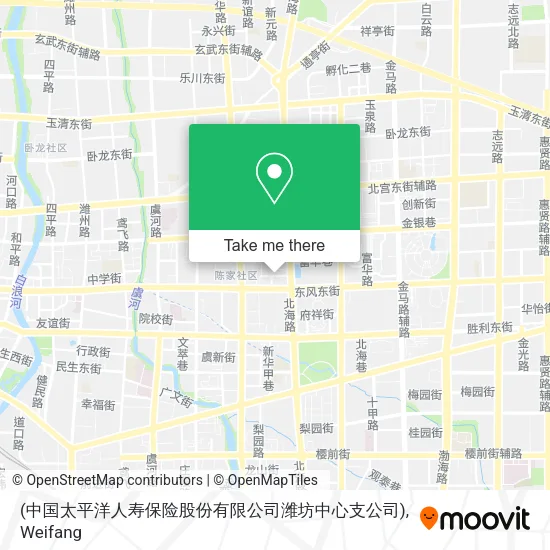 (中国太平洋人寿保险股份有限公司潍坊中心支公司) map