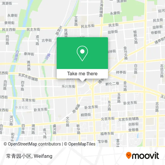 常青园小区 map