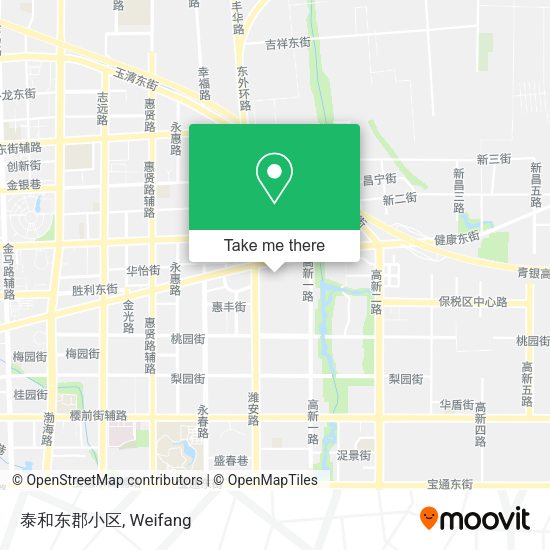 泰和东郡小区 map