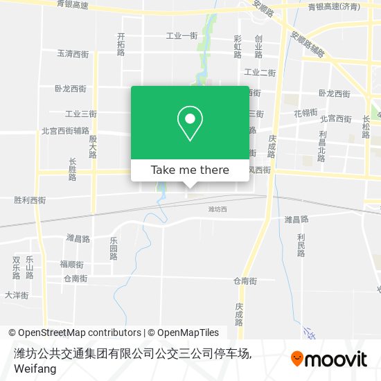 潍坊公共交通集团有限公司公交三公司停车场 map