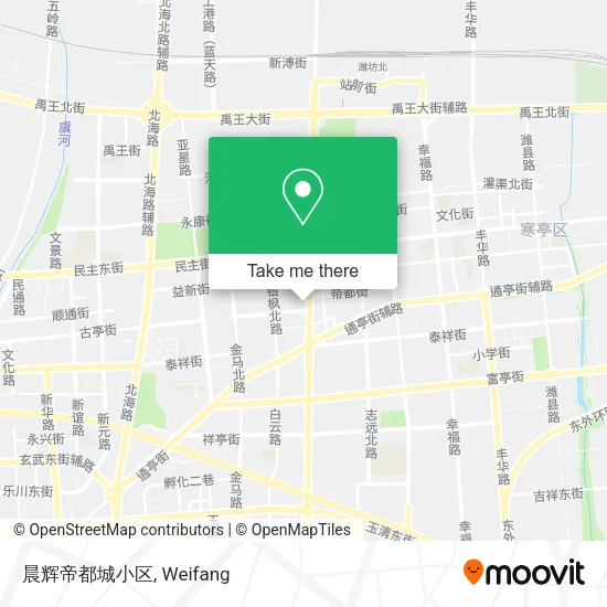 晨辉帝都城小区 map
