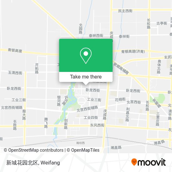 新城花园北区 map