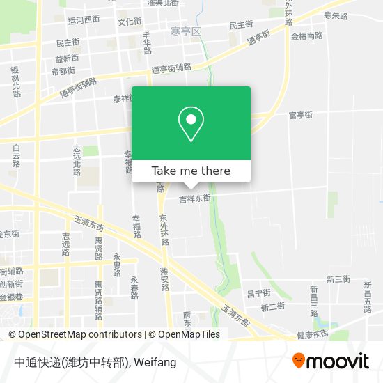 中通快递(潍坊中转部) map