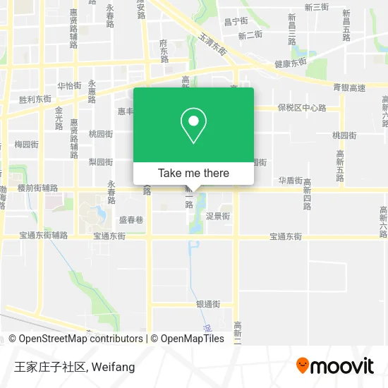 王家庄子社区 map