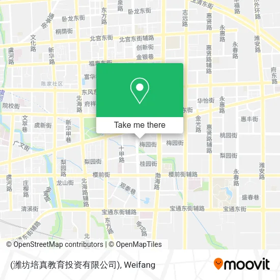 (潍坊培真教育投资有限公司) map