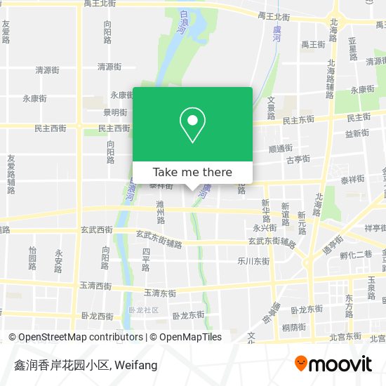 鑫润香岸花园小区 map
