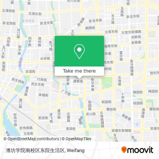 潍坊学院南校区东院生活区 map