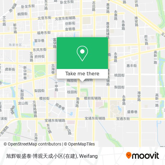旭辉银盛泰·博观天成小区(在建) map