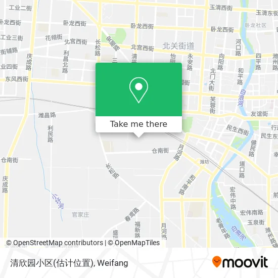 清欣园小区(估计位置) map