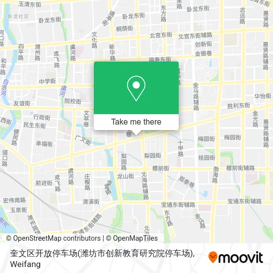 奎文区开放停车场(潍坊市创新教育研究院停车场) map