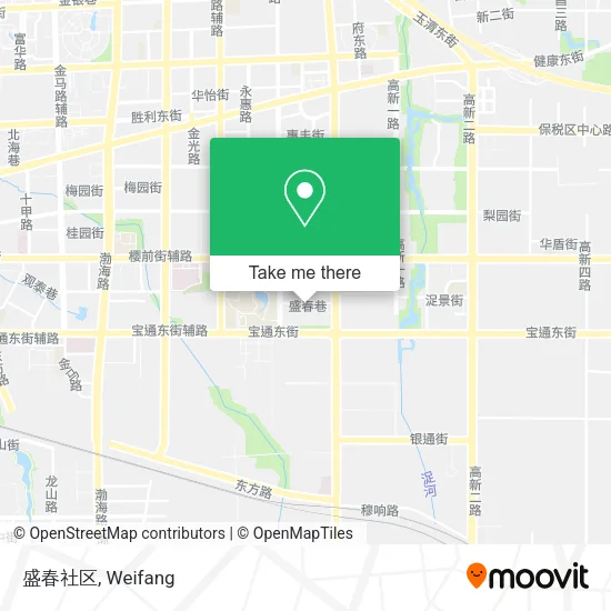 盛春社区 map