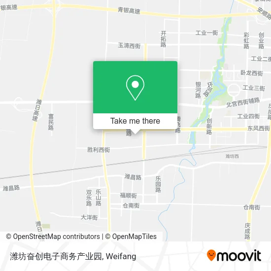 潍坊奋创电子商务产业园 map