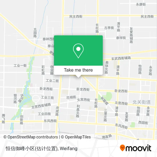 恒信御峰小区(估计位置) map