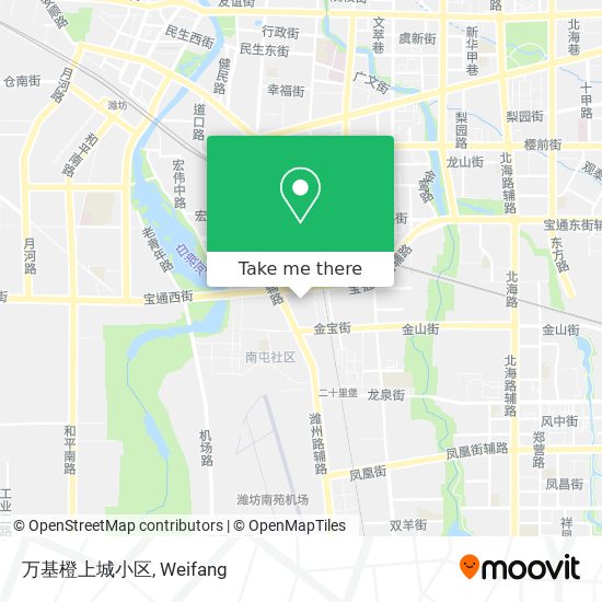 万基橙上城小区 map