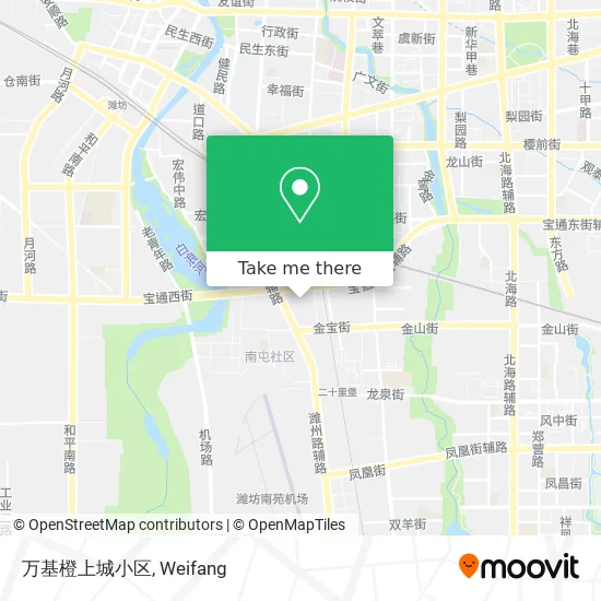 万基橙上城小区 map