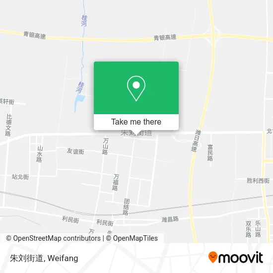 朱刘街道 map