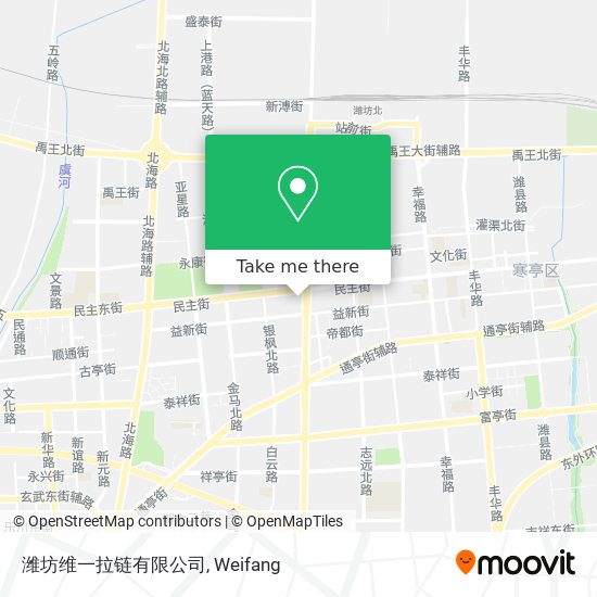 潍坊维一拉链有限公司 map