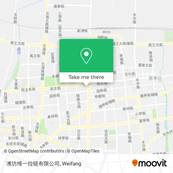 潍坊维一拉链有限公司 map