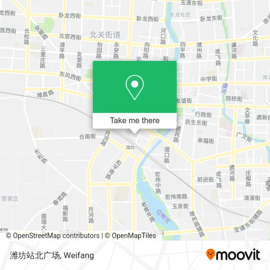 潍坊站北广场 map